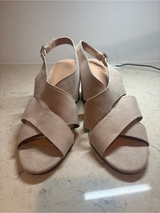 LOFT Shoes - LOFT | Sude Crissross Slingbacks | Size 10